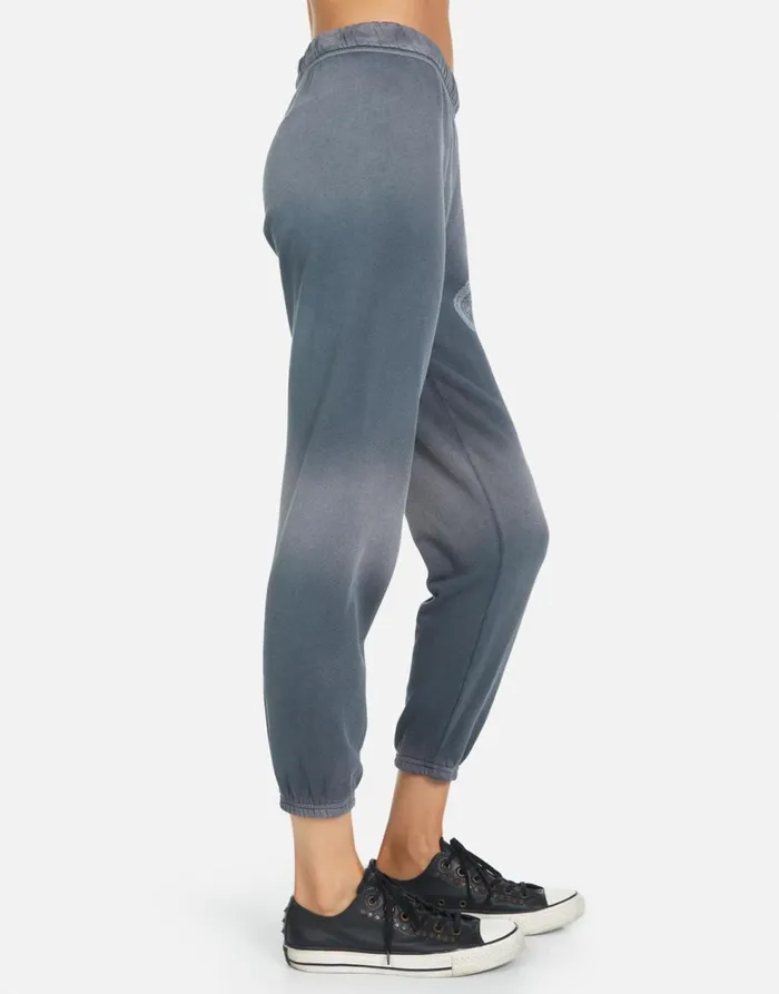 Women039s Alana Moshi Ride Faded Graphite Lauren Moshi Crop Sweatpants