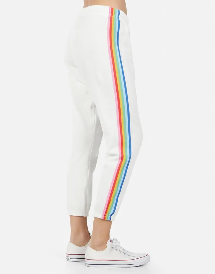 Women039s Alana Stripe Peace Milk Lauren Moshi Long Sweatpants