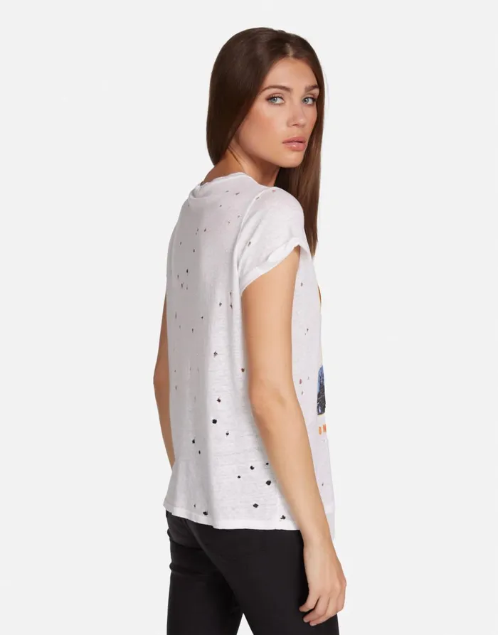 Women039s Bess Def Leppard Truck Milk Lauren Moshi Short Sleeve