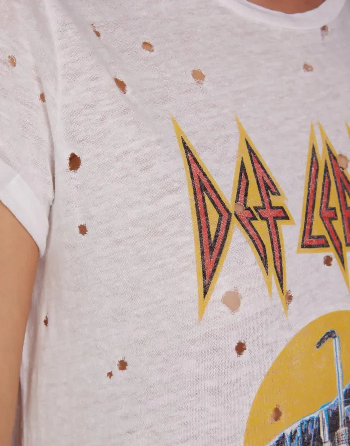 Women039s Bess Def Leppard Truck Milk Lauren Moshi Short Sleeve