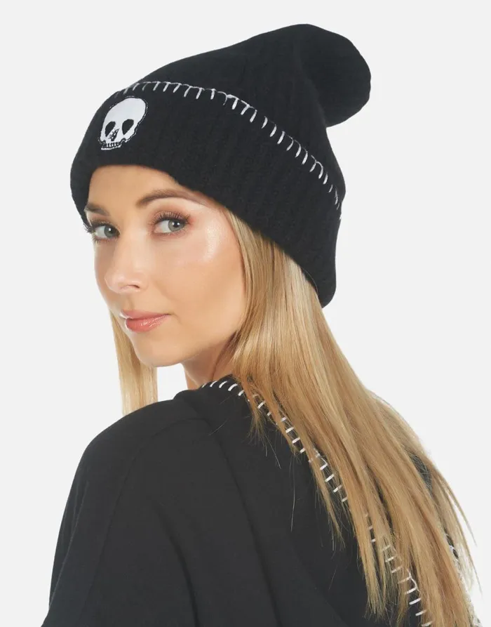 Women039s Blix Music Skull Black Lauren Moshi Sweaters and Knits