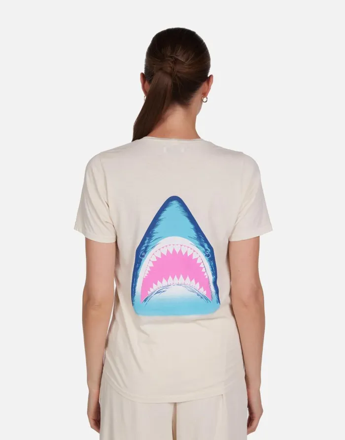 Women039s Croft Tropical Shark Ivory Lauren Moshi Short Sleeve