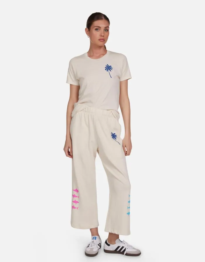 Women039s Croft Tropical Shark Ivory Lauren Moshi Short Sleeve