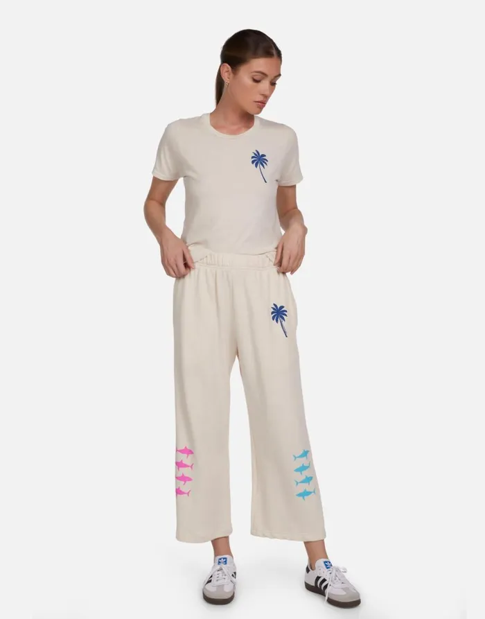 Women039s Croft Tropical Shark Ivory Lauren Moshi Short Sleeve