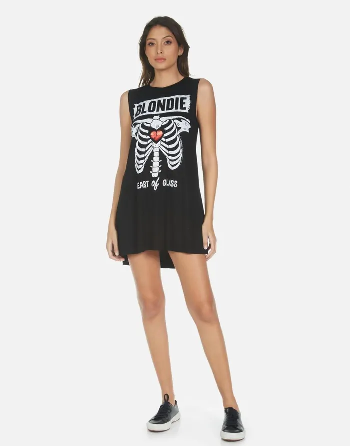 Women039s Deanna Blondie Heart Black Lauren Moshi Dresses