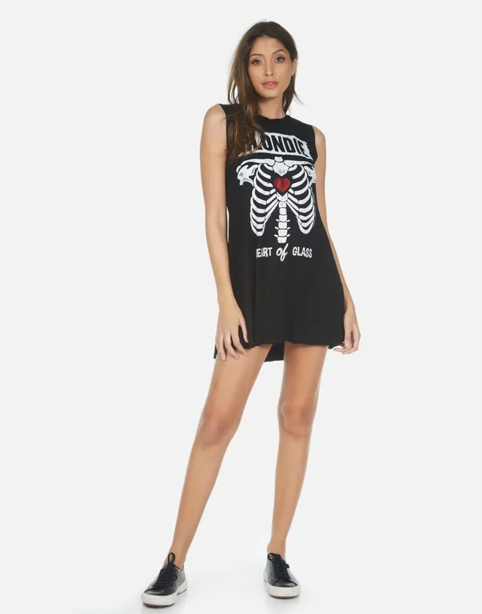 Women039s Deanna Blondie Heart Black Lauren Moshi Dresses