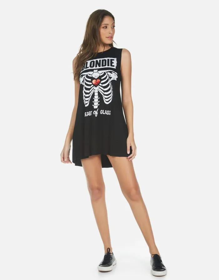 Women039s Deanna Blondie Heart Black Lauren Moshi Dresses