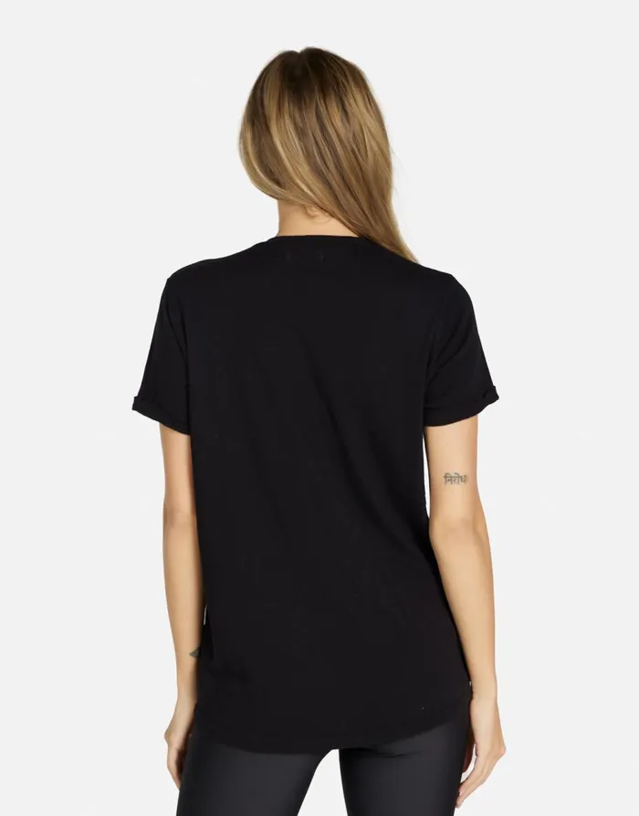 Women039s Edda Diamond Happyface Black Lauren Moshi Short Sleeve