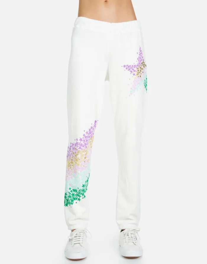Women039s Gia Star Confetti Milk Lauren Moshi Long Sweatpants