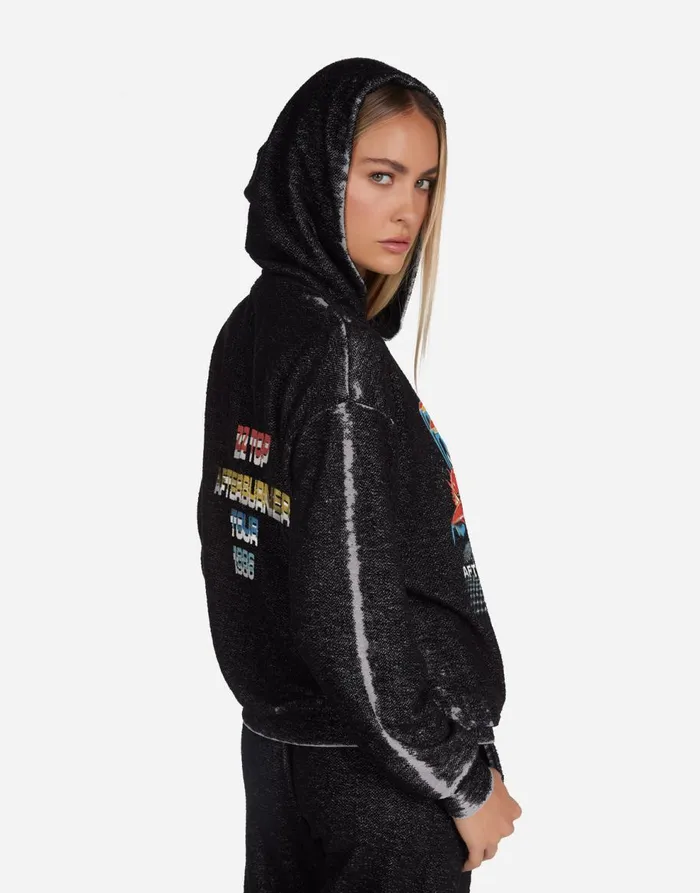 Women039s Harmony ZZ Top Afterburner Black Burnout Lauren Moshi Long Sleeve
