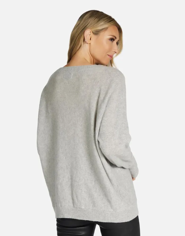 Women039s Hollis I039m A Mess Heather Grey Lauren Moshi Long Sleeve