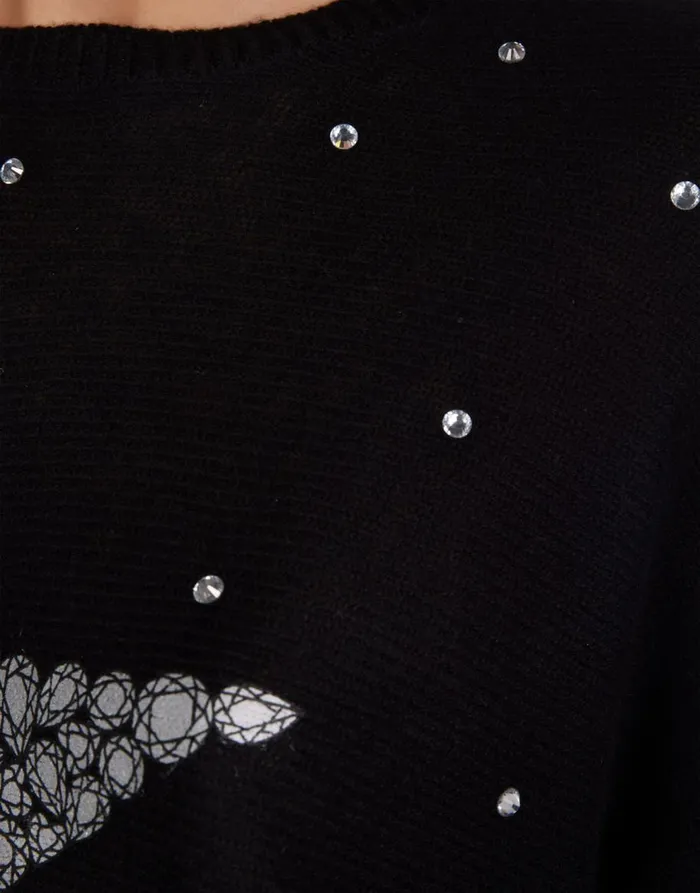 Women039s Ladona Diamond Star Black Lauren Moshi Long Sleeve
