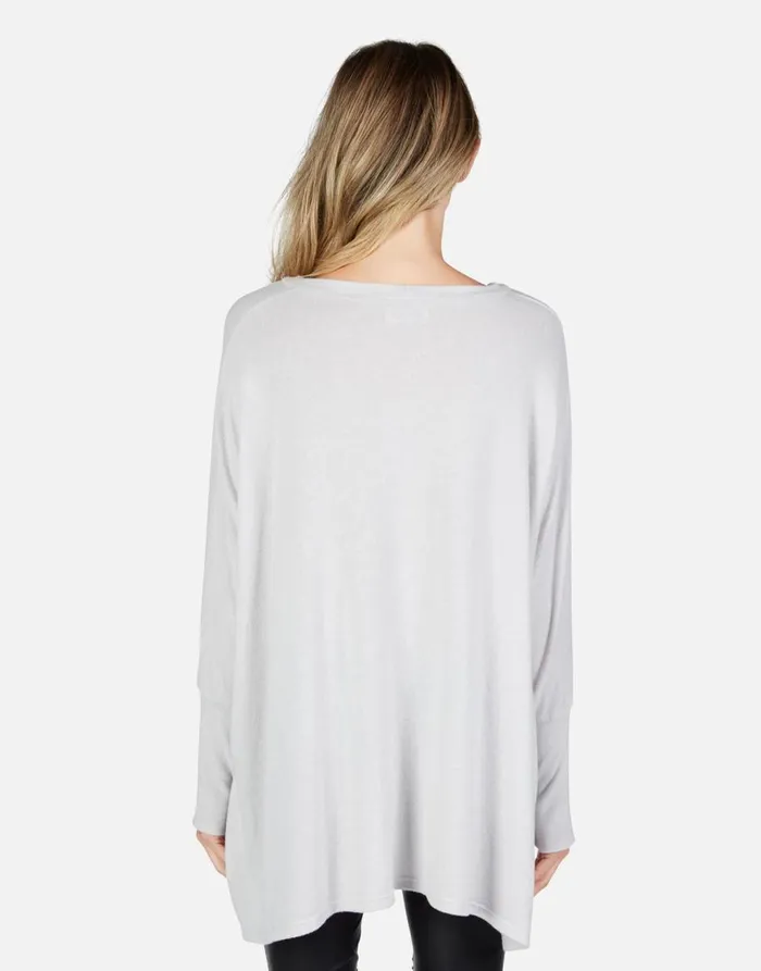 Women039s Mira X Pink Lip Piercing Cloud Lauren Moshi Long Sleeve