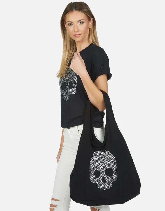 Women039s Taylor Nailhead Skull Black Lauren Moshi Bags