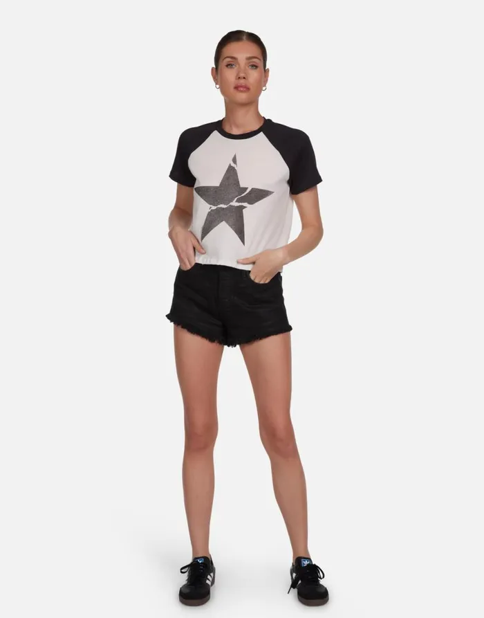 Women039s Tula Cracked Star Milkonyx Lauren Moshi Short Sleeve
