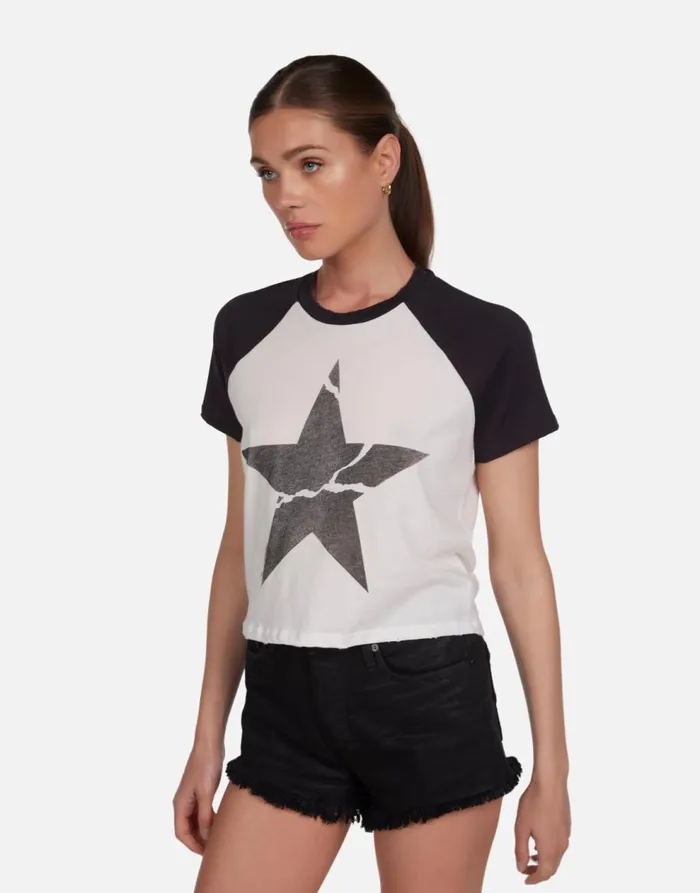Women039s Tula Cracked Star Milkonyx Lauren Moshi Short Sleeve