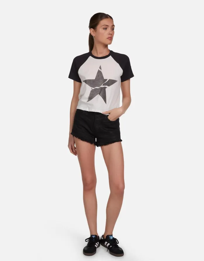 Women039s Tula Cracked Star Milkonyx Lauren Moshi Short Sleeve
