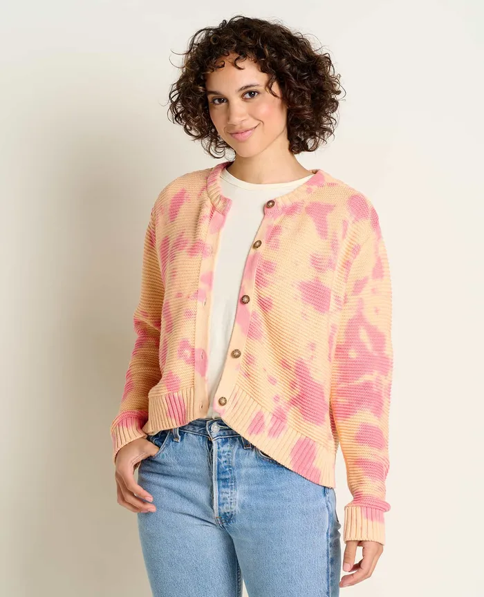 Women8217s ToadandCo Bianca Crew Cardigan Taffy Tie Dye Sweaters