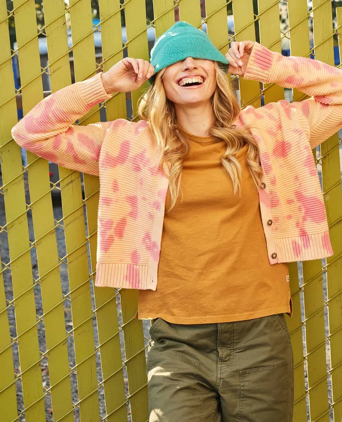 Women8217s ToadandCo Bianca Crew Cardigan Taffy Tie Dye Sweaters