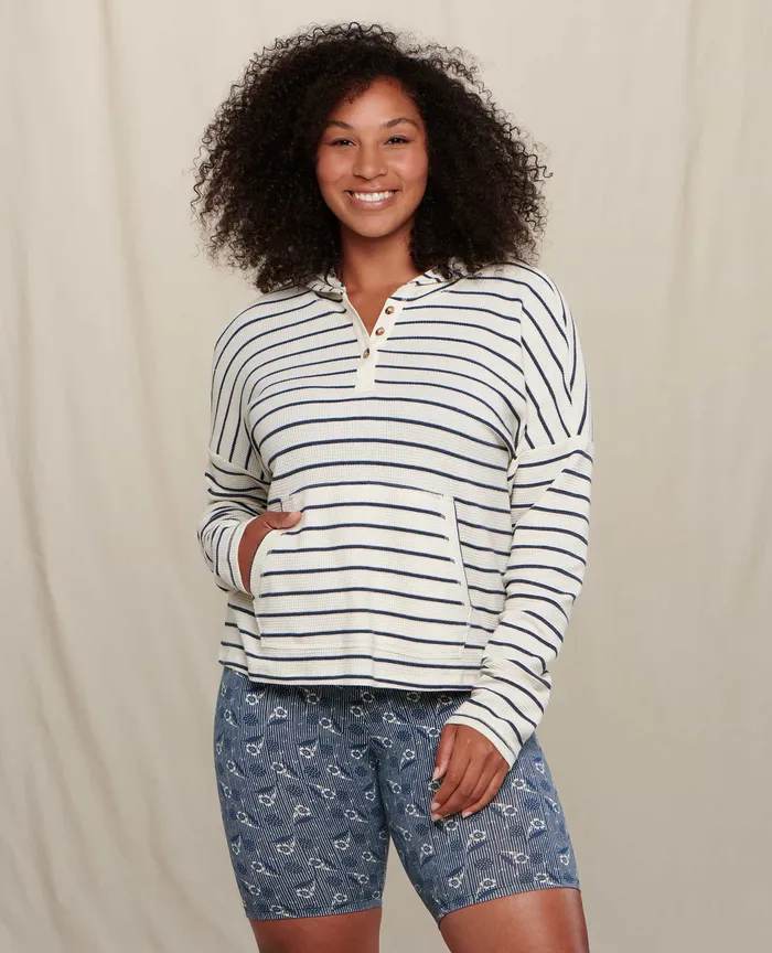 Women8217s ToadandCo Foothill Long Sleeve Hoodie Egret Stripe Loungewear and Sleep Women8217s ToadandCo Foothill Long Sleeve Hoodie Egret Stripe Loungewear and Sleep