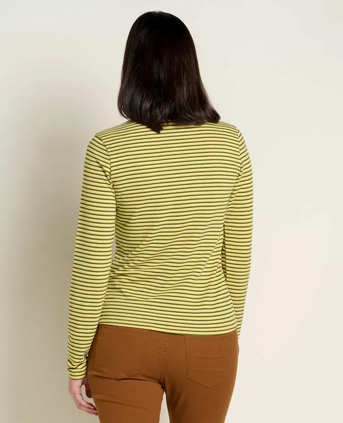 Women8217s ToadandCo Piru Mockneck Long Sleeve Tee Pike Trio Stripe Tops and TShirts