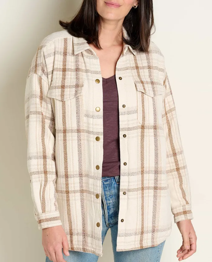 Women8217s Tops and TShirts ToadandCo Conifer Shirt Jacket Oatmeal