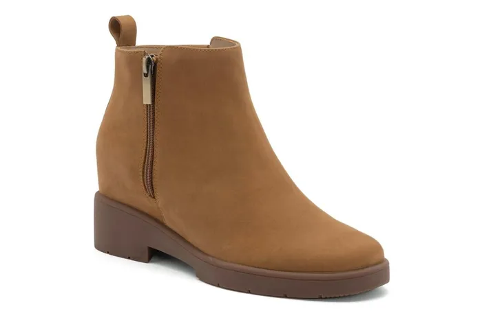 Women ABEO Footwear Boots Horizon Zip Tan Nubuck