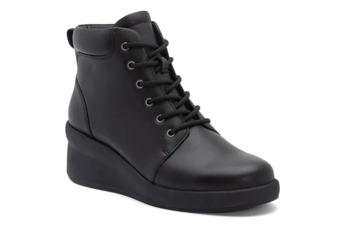 Women ABEO Footwear Boots Passage Lace Up Black