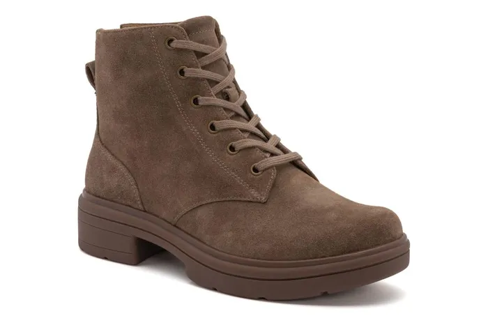 Women ABEO Footwear Boots Vista Lace Taupe Suede