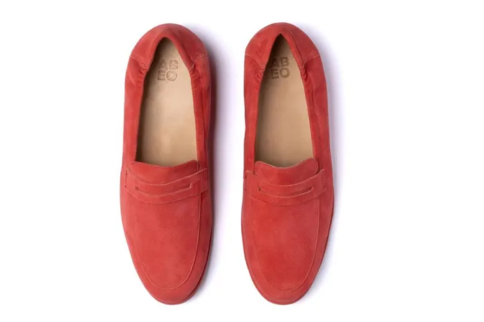 Women ABEO Footwear Casual Shoes Strada Loafer Red Women ABEO Footwear Casual Shoes Strada Loafer Red