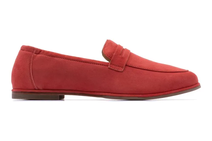 Women ABEO Footwear Casual Shoes Strada Loafer Red Women ABEO Footwear Casual Shoes Strada Loafer Red