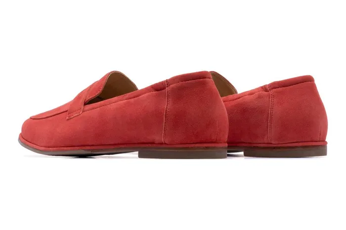 Women ABEO Footwear Casual Shoes Strada Loafer Red Women ABEO Footwear Casual Shoes Strada Loafer Red