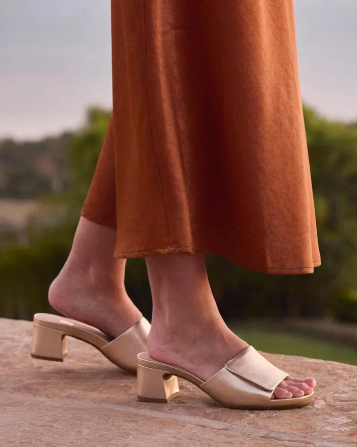 Women ABEO Footwear Dress Avenue Slide Red Leather Women ABEO Footwear Dress Avenue Slide Red Leather