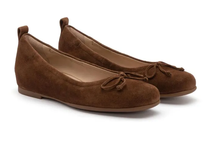 Women ABEO Footwear Dress Cadence Bow Caramel Suede Women ABEO Footwear Dress Cadence Bow Caramel Suede