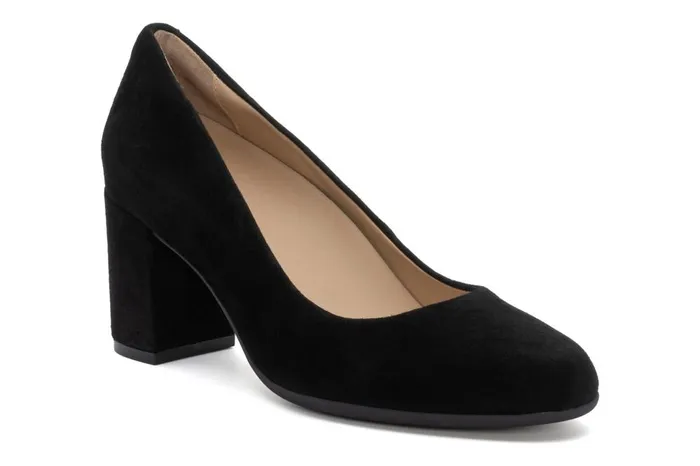 Women ABEO Footwear Dress Tempo Pump Black Suede
