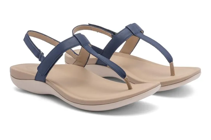 Women ABEO Footwear Sandals Oasis T Strap Navy Women ABEO Footwear Sandals Oasis T Strap Navy