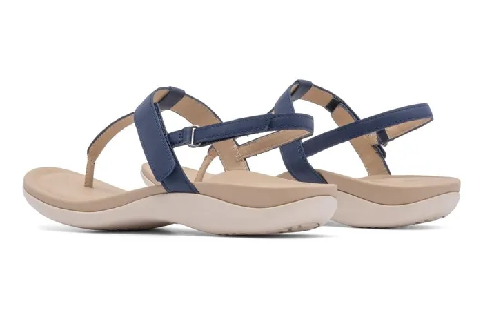 Women ABEO Footwear Sandals Oasis T Strap Navy Women ABEO Footwear Sandals Oasis T Strap Navy