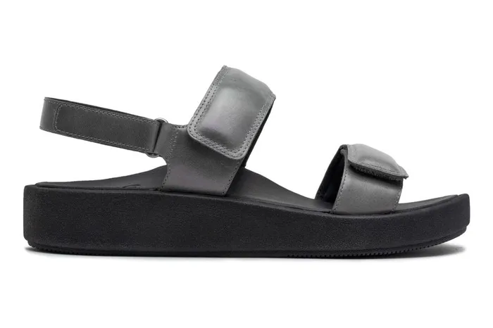 Women ABEO Footwear Sandals Paseo Sandal Pewter Women ABEO Footwear Sandals Paseo Sandal Pewter