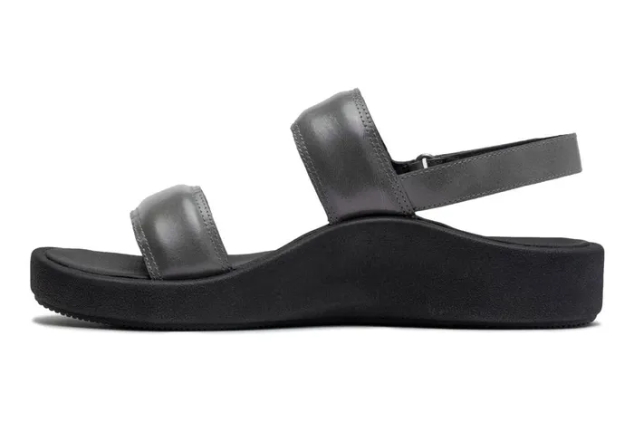 Women ABEO Footwear Sandals Paseo Sandal Pewter Women ABEO Footwear Sandals Paseo Sandal Pewter