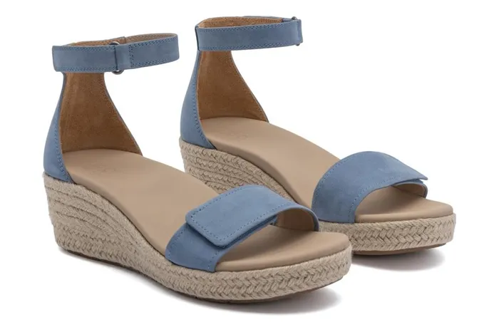Women ABEO Footwear Sandals Riviera Ankle Sandal Denim Nubuck Women ABEO Footwear Sandals Riviera Ankle Sandal Denim Nubuck