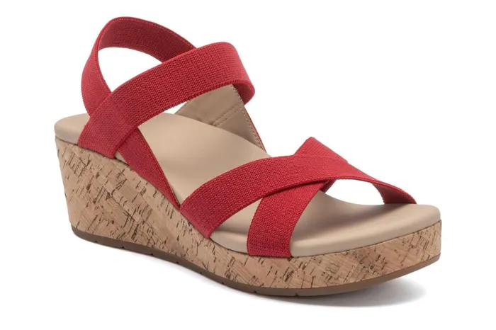 Women ABEO Footwear Sandals Riviera Stretch Red