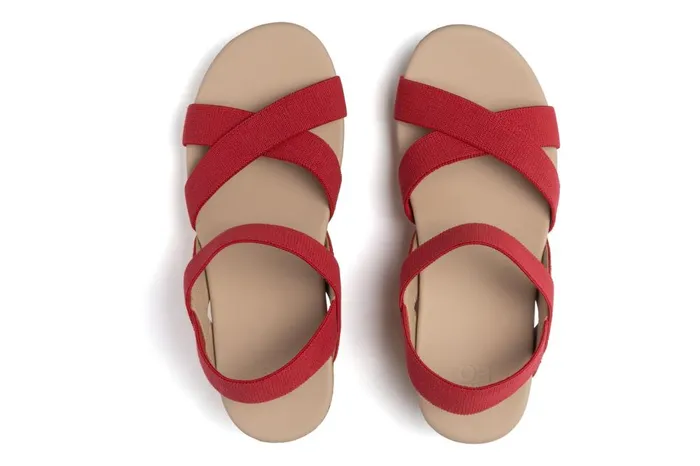 Women ABEO Footwear Sandals Riviera Stretch Red Women ABEO Footwear Sandals Riviera Stretch Red
