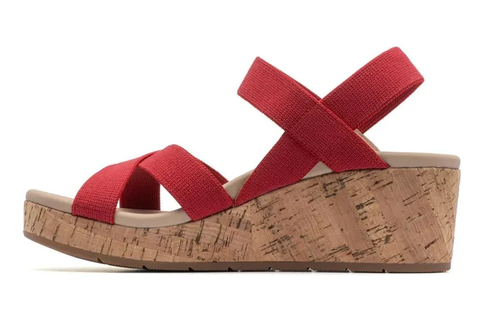Women ABEO Footwear Sandals Riviera Stretch Red Women ABEO Footwear Sandals Riviera Stretch Red