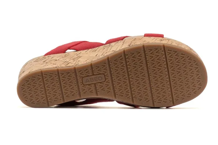 Women ABEO Footwear Sandals Riviera Stretch Red Women ABEO Footwear Sandals Riviera Stretch Red
