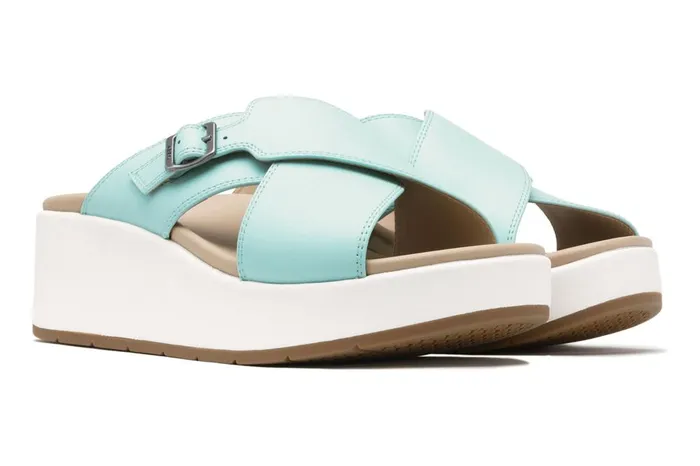 Women ABEO Footwear Sandals Solstice Cross Slide Icy Morning Women ABEO Footwear Sandals Solstice Cross Slide Icy Morning