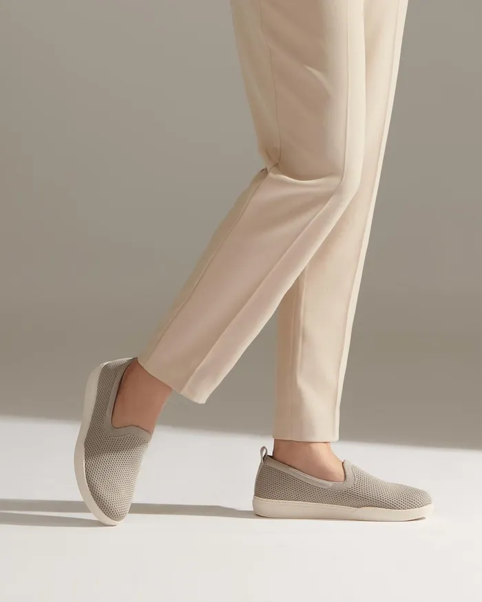 Women ABEO Footwear Sneakers Encore Knit Slip On Taupe Women ABEO Footwear Sneakers Encore Knit Slip On Taupe
