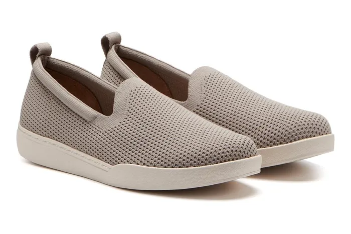 Women ABEO Footwear Sneakers Encore Knit Slip On Taupe Women ABEO Footwear Sneakers Encore Knit Slip On Taupe