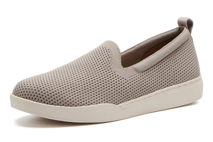 Women ABEO Footwear Sneakers Encore Knit Slip On Taupe Women ABEO Footwear Sneakers Encore Knit Slip On Taupe
