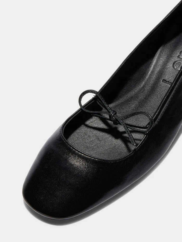 Women Aeyde DARYA Black Ballerina Flat Aeyde Ballet Flats
