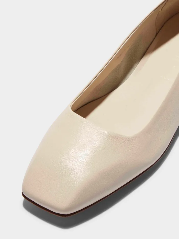 Women Aeyde IDA Creamy Ballet Flat Aeyde Flats